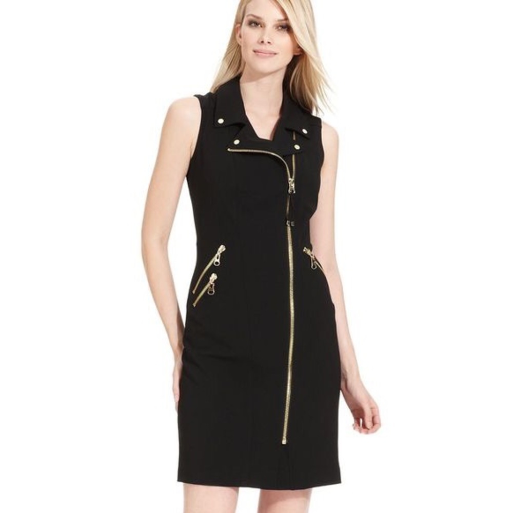 Calvin Klein Sexy Biker Chic Dress
